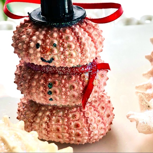 New!  Pink Seashell Christmas Tree ORNAMENTS - Picture 2 of 7